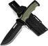 Dispatch Tactical Fixed Blade Knife with Sheath and Clip, 9 Inch Survival Hunting Knives with Non-Slip Handle for Outdoor Camping, Hiking, Bushcra...