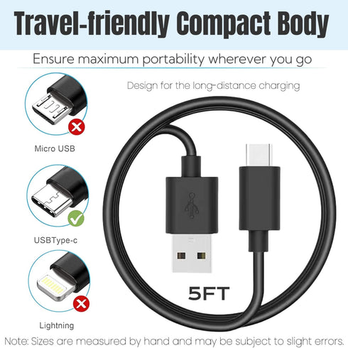 USB Charger Charging Cable Compatible with JBL Charge 4,Charge 5,JBL Flip 5,JBL Pulse 4 Clip4, JRPOP, Endurance Peak II, JBL CHARGE4BLKAM Wireless...