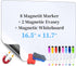 Magnetic Dry Erase White Board for Fridge Pack, Flexible Refrigerator Magnet Whiteboard Notepad for Home Kitchen Memo Grocery List, includes 8 Mar...