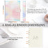 Toplive A5 Notebook Binder 6 Ring Refillable Binder, PU Leather Planner Binder Personal Budget Binder Organizer Cover with Magnetic Closure for A5...