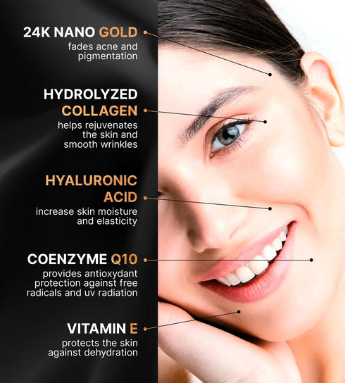 Premium 24K Gold Sheet Mask for Men & Women - Hydrating Face Masks Skin Care - Moisturizing Collagen Face Mask Set - Korean Beauty Skin Care Face ...