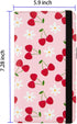 checkbook cover,Checkbook Cover for Duplicate Checks,RFID Checkbook Register Cute Wallet women Men Credit Card Holder (Pink Cherry)...