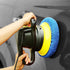 SIQUK 28 Packs Polishing Bonnet Pads (5 to 6 Inches) Including 12 Packs Microfiber Car Polishing Bonnet 12 Packs Non-Woven Buffing pad 2 Packs Wax...