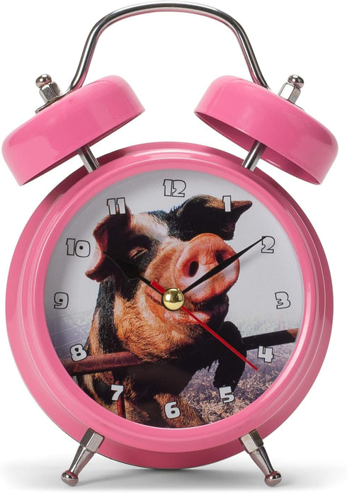 Mark Feldstein & Associates Wacky Wakers Pig Bedside Tabletop Alarm Sound Clock...