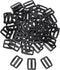 Shapenty 50PCS Black Plastic Tri-Glide Slides Button Bulk Adjustable Webbing Triglides Slider Buckle for Belt Backpack and Bags (Black, 1 Inch)...