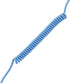 ASCENY Coiled & Double-Sleeved Mechanical Keyboard Cable, for Type-C Mechanical Keyboards (Blue)...
