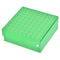 uxcell Centrifuge Tube Freezer Storage Box 81-Well Waterproof Cardboard Holder Green for 1.8ml/2ml Micro Centrifuge Tubes...