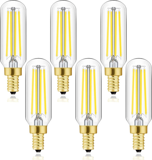 E12 LED Dimmable 8W Equal 100 watt Daylight 4000K T6 T25 E12 Candelabra Bulb for Chandeliers,Ceiling Fan,Pendant,Wall sconces AC120V 800LM e12 Lig...