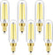 E12 LED Dimmable 8W Equal 100 watt Daylight 4000K T6 T25 E12 Candelabra Bulb for Chandeliers,Ceiling Fan,Pendant,Wall sconces AC120V 800LM e12 Lig...