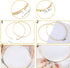 Mudder 53 Pieces Cross Stitch Tool Embroidery Starter Kit Includes Bamboo Circle Cross Stitch Hoop Ring Sewing Scissors Needle Threading Tools Thi...
