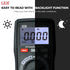 CEM DT-913T Digital Multimeter TRMS 4000 Counts Voltmeter Auto-Ranging Fast Accurately Measures LCD display Voltage Current Amp Resistance Diodes ...