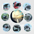 Pack-2 Car Rearview Blind Spot Mirror, Adjustable High-definition Fan-shaped Mirror, Frameless Wide-angle Convex Mirror, Universal Side Rearview A...