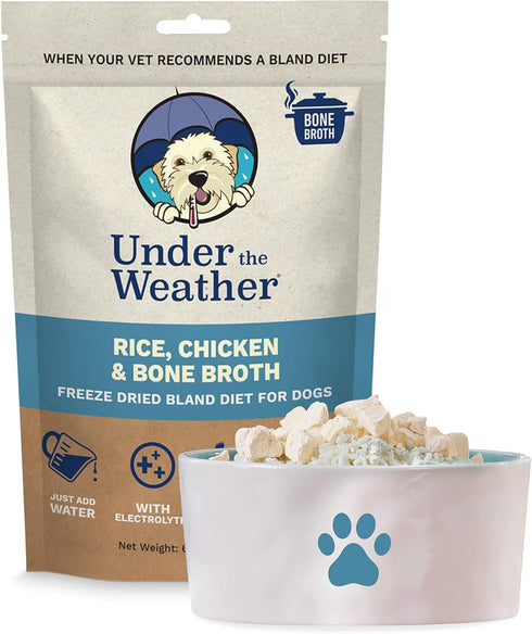 Under the Weather Easy to Digest Bland Diet for Sick Dogs - Always Be Ready - Contains Electrolytes - Gluten Free, All Natural, Freeze Dried 100% ...