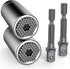 Universal Socket Grip Adapter 4 PCS | Multi Functional Sockets Set Ratchet Power Drill Bit Wrench 1/4"-3/4" (7mm-19mm) Professional Repair Tools G...