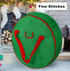 30" Christmas Wreath Storage Container Bag - Christmas Large Garland Ornament Wreath Container - Reinforced Wide Heavy Duty Handle and Double Slee...