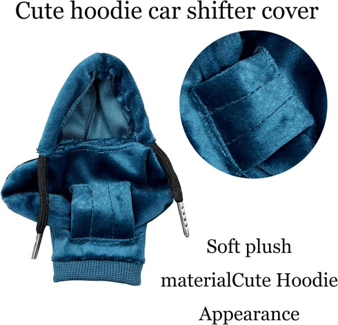2pcs Sweater Gear Shift Knob Cover,Car Shift Knob Hoodie,Winter Warm Shift Knob Cover Sweater Shirt,Car Interior Accessories Shift Knobs Fashionab...