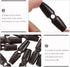 Wood Toggle Buttons 20pcs Horn Toggle Dark Brown Wooden Buttons for Sewing Craft Sew- On Toggles Closure for Sewing Clothing Craft DIY Accessories...