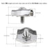 20pcs M3 Single Bolt Wire Rope Clips, PNXKTXO 304 Stainless Steel Simplex Cable Clamps for 2-2.5MM Diameter Wire Cable Saddle Fastener...