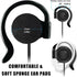 EXMAX Wired Single Headphones 3.5mm Left-Side Earphone One Ear Ear-Hook Headphone for EXD-101 ATG-100T Wireless Tour Guide Receiver Radio Podcast ...