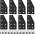 8pcs 2040 Aluminum Extrusion Joint Plate Connector Corner L Bracket 6-Hole 2040 V Slot Hardware T Slotted Accessories with T Nuts and Screws for A...