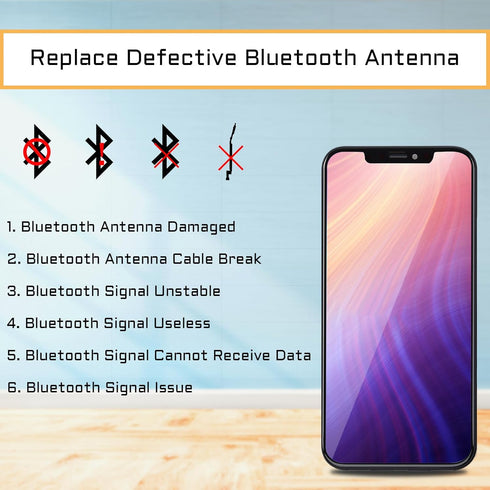 for iPhone 12 Bluetooth Antenna Flex Cable Replacement for iPhone12 Bluetooth Signal Wireless Connection Antenna Part with Fix Tool Repair A2172 A...