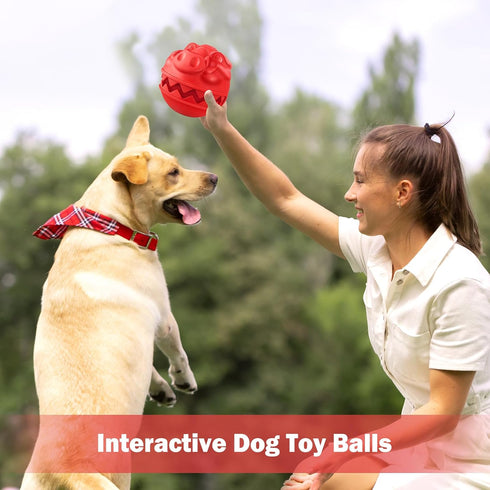 Indestructible Dog Toys for Aggressive Chewers Large Breed, Interactive Dog Toys for Large Dogs, Tough Dog Balls Chew Toys for Aggressive Chewers,...
