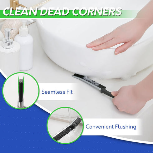 BOOMJOY Grout Brush with Long Handle, Grout Cleaner for Tile Floors, Hard Bristle Crevice Cleaning Brush, Floor Scrubber for Tile Grout Line, Show...