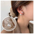 Boho Pearl Ear Jacket Earrings Round Pearl Stud Earrings Vintage Pearl Front Back Earrings White Pearl Stud Earrings Jewelry for Women and Girls...