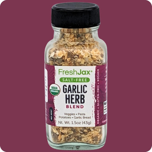 FreshJax Organic Salt Free Spice Blend Gift Set | 3 Spice Sampler Sized Bottles | Spicy All Purpose, Italian Seasoning and Garlic Herb Blend | Han...