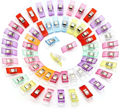 GWHOLE Pack of 60 Sewing Clips for Quilting Crafting, Multi-Color...