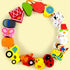Lacing Farm Toy Wooden Block Set, Early Educational Toys String & Lacing Beads Games for Toddlers Kids Farm Animal Learning Play Set (16 Pieces)...