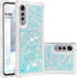 Compatible with LG Velvet Case, Glitter Case Bling Sparkle Liquid for Women Girls Luxury Flowing Quicksand Clear Phone Case Cover for LG Velvet Bl...