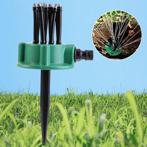 2Pcs Multi-tips Lawn Sprinkler Head Nozzle Adjustable Outdoor Garden Patio Water Sprayer Irrigation System Parts...