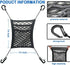 Che Yuefu 3-Layer Car Mesh Organizer, Seat Back Net Bag, Barrier of Backseat Pet Kids, Cargo Tissue Purse Holder, Driver Storage Netting Pouch (Up...