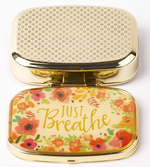 AmyZone Metal Pill Organizer Travel Friendly Portable Compact Pill Box Pill Case to Hold Vitamins/Tylenol/Fish Oil/Supplements/Meds/Tablet for Pur...