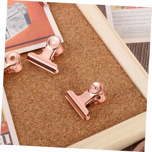 Ciieeo 30pcs Thumbtack Clip Clips Gold Decor Sticky Notes Push Pin Cork Board Photo Clip Decorative Thumb Tacks Cubicle Hooks for Fabric Walls Art...