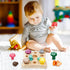 Wooden Toys Mushroom Toy Harvest Game Montessori Educational Learning Shape Sorting & Number Matching Games Sensory Training Easter Birthday Gift ...