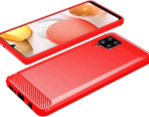Osophter for Galaxy A42 5G Case Samsung M42 5G Case Shock-Absorption Flexible TPU Rubber Protective Cell Phone Cover for Samsung Galaxy A42 5G(Red...