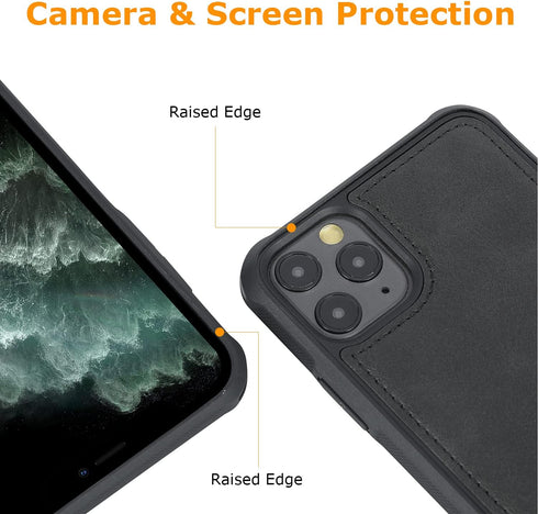 molzar MAG Series for iPhone 11 Pro Max Case, Built-in Metal Plate for Magnetic Mount, Works with Qi-Certified Chargers, Compatible with iPhone 11...