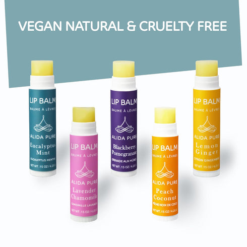 Duet Lip Balm Collection, Vegan Lip Balm Set, Beeswax Free, with Avocado Oil, Organic Jojoba Oil, and Vitamin E, Natural Moisturizer for Dry, Chap...
