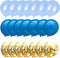 Confetti Balloons Gold Blue Metallic Balloon Wedding Baby Bridal Shower Birthday Party Favor Suppliers 12inch 50packs...
