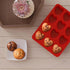 SILIVO Silicone Heart Shaped Muffin Pan (2 Pack) - Mini Heart Shaped Silicone Molds for Baking, Nonstick Heart Shaped Cupcake Pan for Brownies, Ta...