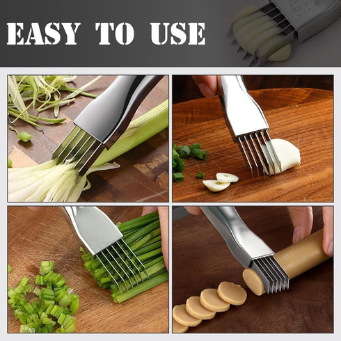 2024New Shred Silk The Knife, Scallion Shredder?Multifunctional Vegetable Cutter & Slicer?Kitchen Vegetable Cutter Sharp Scallion Shredding Cutter...