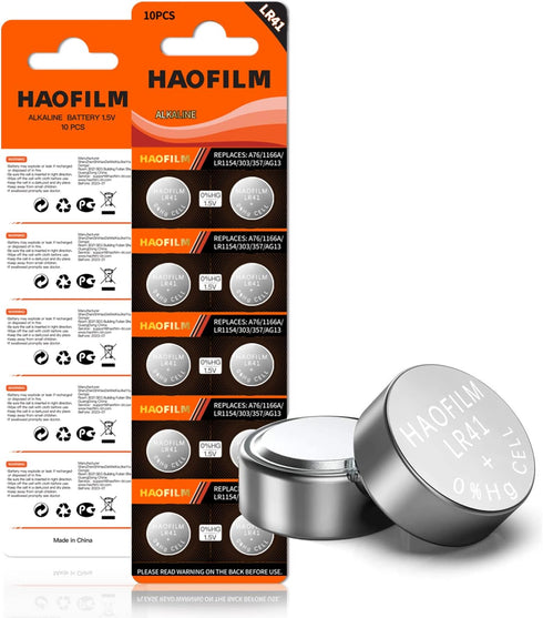 LR41 AG3 392 384 192 Premium Alkaline Battery,1.5V Round Button Coin Cell Batteries (30 Pack)...