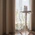 Melodieux Flower Embroidery Sheer Curtain for Living Room Bedroom, Farmhouse Style Rod Pocket Voile Drape, White/Green, 52 by 84 Inch (1 Panel)...