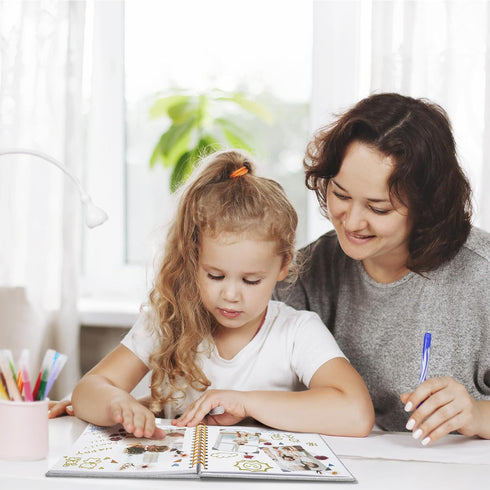 Vienrose 8x8 Inch Scrapbook DIY Small Hardcover Kraft White Pages Scrapbook Photo Album Linen Cover Scrap Book Photo Albums Scrapbooking Supplies ...