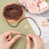 PH PandaHall 5.5 Yard 3mm Round Folded Bolo PU Braided Leather Cord Bolo Tie for Necklace Bracelet Jewelry Making Brown...