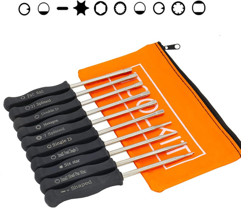 10 Pcs Carburetor Adjustment Tool kit for 2 Common Cycle Carburator Adjusting Small Engine Carb Tune up Adjusting Tool- Carburetor Adjuster Tool ,...