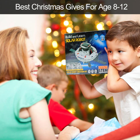 STEM 6-in-1 Education Solar Power Robot Toys for Boys Ages 8-12, DIY Building Educational Experiment Robotics Science Kit for Kids, Birthday Gifts...