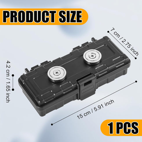 Magnetic Key Holder Under Car, 5.91x2.76in Key Hider Magnet Hide a Key Magnetic Key Case Waterproof Hidden Magnetic Key Box for Outdoor Travel Hid...